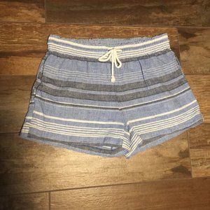 Loft outlet lounge striped drawstring shorts